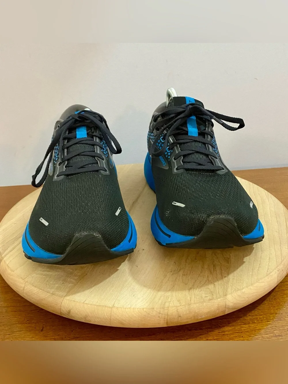Brooks Ghost 14 Men's 13 Black/Blackened Pearl/Blue Neutral Running Shoes READ* - Picture 4 of 16